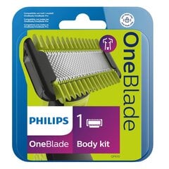 Philips OneBlade Body kit ašmenys kaina ir informacija | Philips Buitinės technikos priedai | pigu.lt