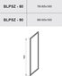 Stacionari sienelė Blix BLPSZ, Ravak, Išmatavimai: 90x90 Stiklas: Transparent цена и информация | Dušo durys ir sienelės | pigu.lt