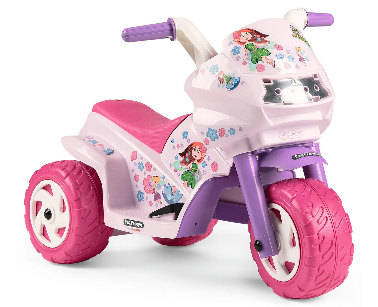 Vaikiškas elektrinis motociklas Peg Perego Mini Fairy 6V, rožinis kaina ir informacija | Elektromobiliai vaikams | pigu.lt