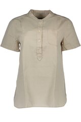 Marškiniai moterims Gant, rusvi kaina ir informacija | Palaidinės, marškiniai moterims | pigu.lt