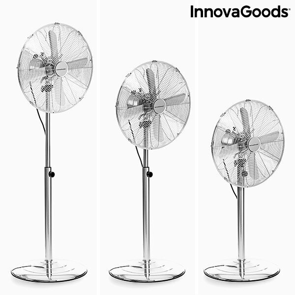 Pastatomas ventiliatorius InnovaGoods Chrome Retro цена и информация | Ventiliatoriai | pigu.lt