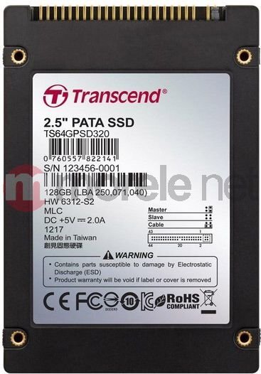 Transcend PSD330 64GB IDE (TS64GPSD330) kaina ir informacija | Vidiniai kietieji diskai (HDD, SSD, Hybrid) | pigu.lt