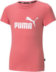 Puma Футболки Ess Logo Tee Pink цена и информация | Рубашки для девочек | pigu.lt