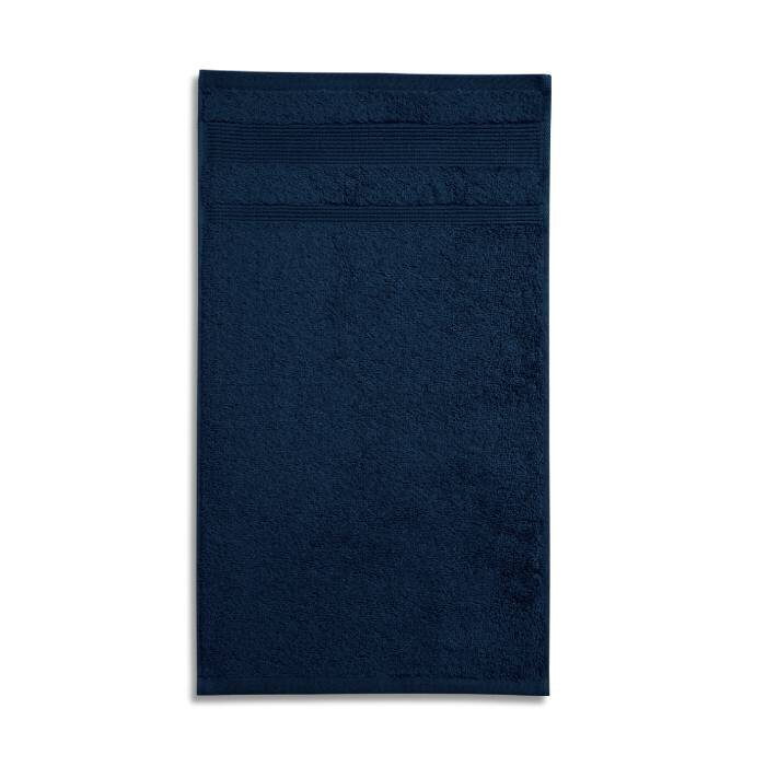 Ekologiškos medvilnės rankšluostis Malfini Organic Nawy Blue, 50x100 cm, mėlynas kaina ir informacija | Rankšluosčiai | pigu.lt