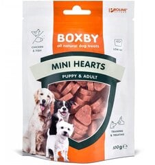 Boxby mini hearts puppy&amp;adult 100gr - boxby мини сердечки для щенков и взрослых  цена и информация | Лакомства для собак | pigu.lt