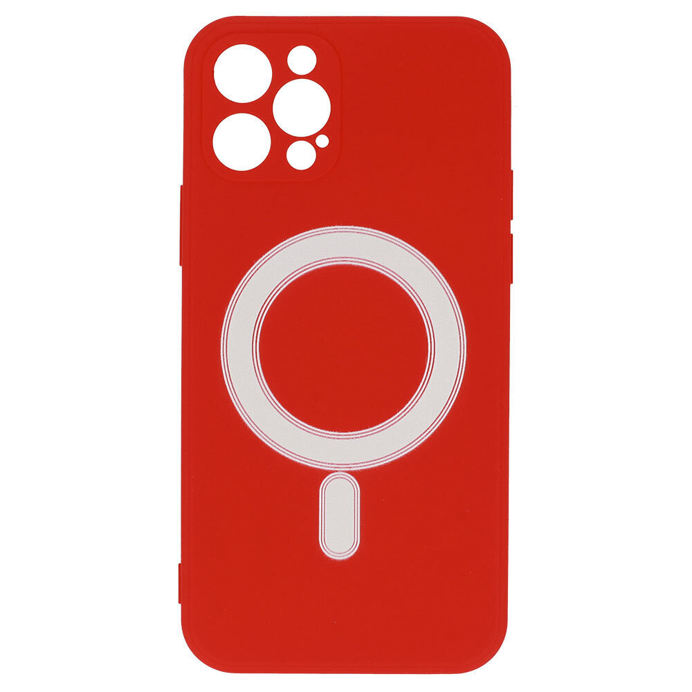 Dėklas telefonui MagSilicone skirtas iPhone 12 Pro Max, raudonas kaina ir informacija | Telefono dėklai | pigu.lt