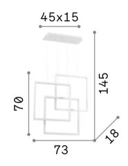 Pakabinamas šviestuvas Frame SP Quadrato kaina ir informacija | Pakabinami šviestuvai | pigu.lt