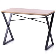 Rašomasis stalas Homede Lirn, rudas/juodas kaina ir informacija | Kompiuteriniai, rašomieji stalai | pigu.lt