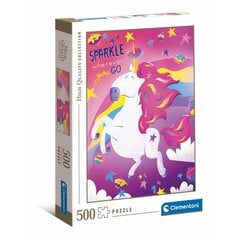 Clementoni Puzzle Коллекция высокого качества Единорог 500 шт. цена и информация | Пазлы | pigu.lt