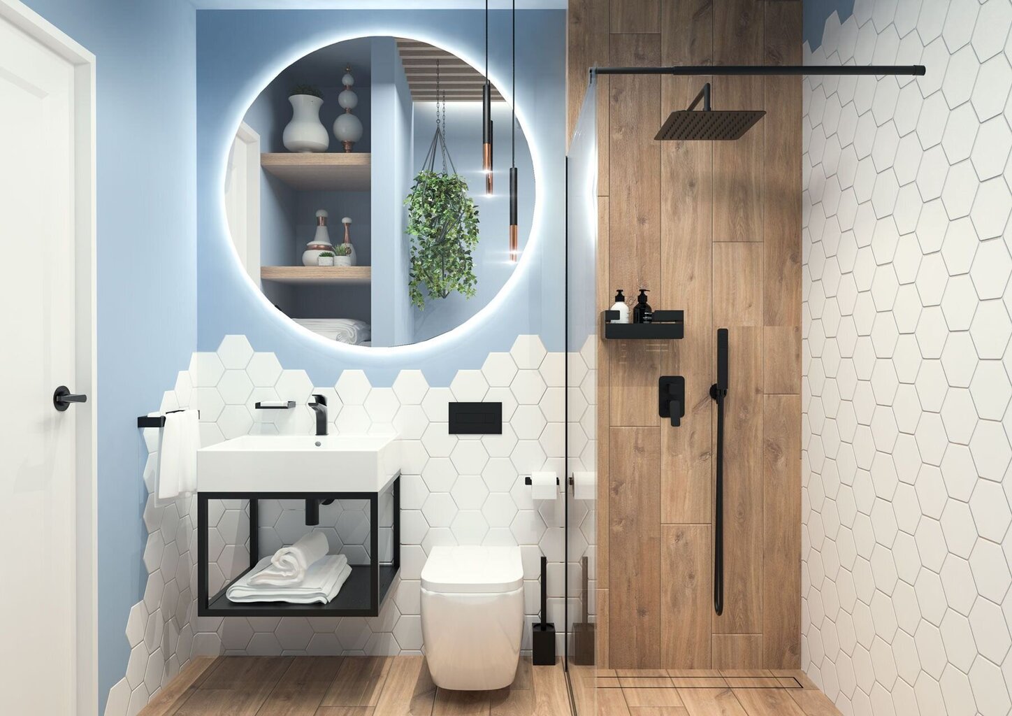 Deante vonios lentynėlė Mokko ADM A521, Bianco kaina ir informacija | Vonios kambario aksesuarai | pigu.lt