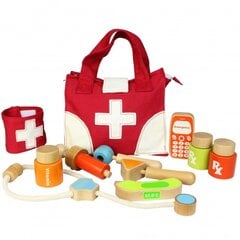Деревянный набор врача с сумкой Masterkidz цена и информация | Игрушки для девочек | pigu.lt