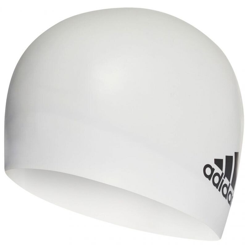 Plaukimo kepurėlė Adidas silicone cap white FJ4965, balta kaina ir informacija | Plaukimo kepuraitės | pigu.lt