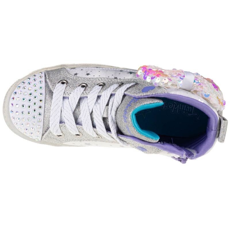 Aulinukai mergaitėms Skechers Shuffle Brights 2.0 Jr 314015L-WSL, pilki цена и информация | Aulinukai vaikams | pigu.lt