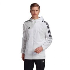 Джемпер для мужчин Adidas Tiro 21 Windbreaker, M GP4966, белый цена и информация | Мужская спортивная одежда | pigu.lt