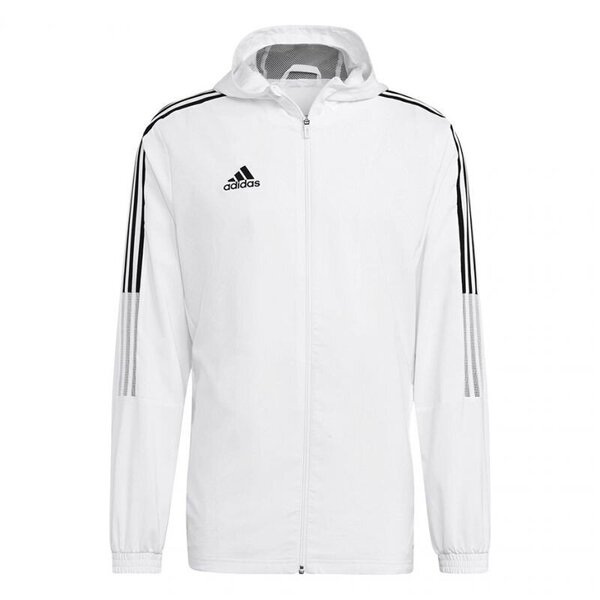 adidas white and grey windbreaker