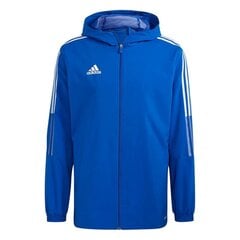 Džemperis Adidas Tiro 21 Windbreaker M, mėlynas kaina ir informacija | Sportinė apranga vyrams | pigu.lt