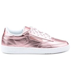 Laisvalaikio batai moterims Reebok Club C 85 S Shine W CN0512, rožiniai kaina ir informacija | Sportiniai bateliai, kedai moterims | pigu.lt