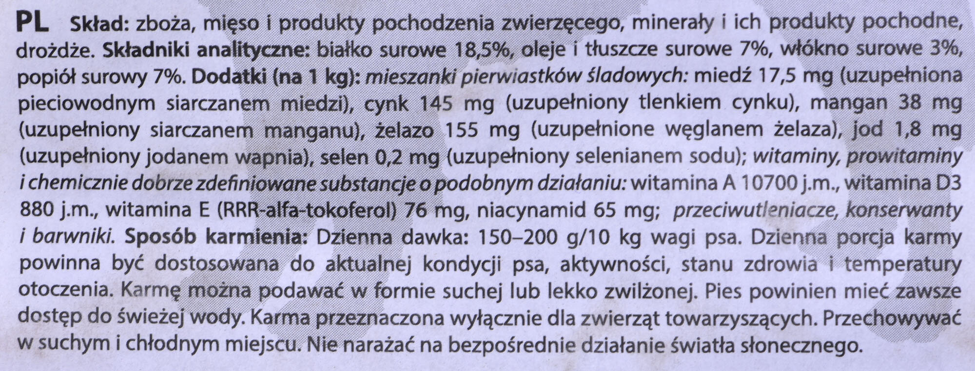 Fitmin Eurostandard suaugusiems šunims, 20 kg kaina ir informacija | Sausas maistas šunims | pigu.lt