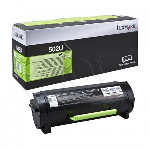 Spausdintuvo kasetė Lexmark 502UE (50F2U0E), juoda kaina ir informacija | Kasetės lazeriniams spausdintuvams | pigu.lt
