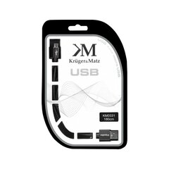 кабель длиной 1,8 м от usb до micro usb штекера kruger&matz цена и информация | Кабели для телефонов | pigu.lt