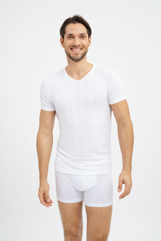 Marškinėliai vyrams Utenos trikotažas, balti цена и информация | Vyriški marškinėliai | pigu.lt