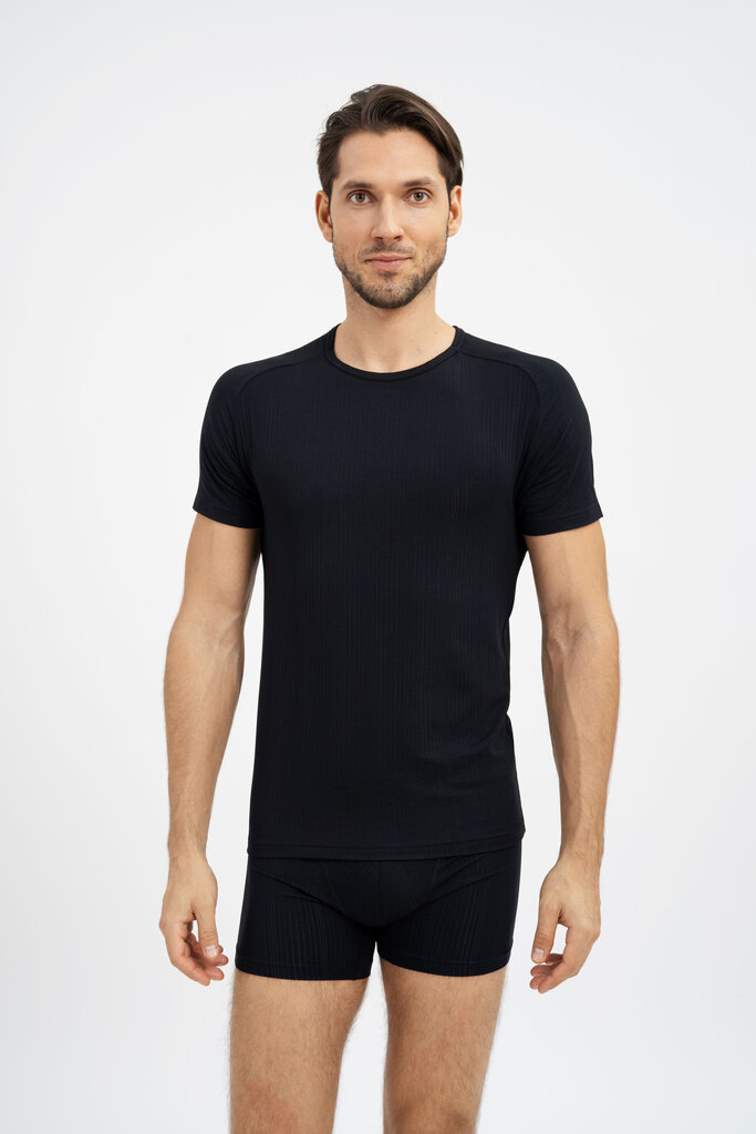 Marškinėliai vyrams Utenos trikotažas, juodi kaina ir informacija | Vyriški marškinėliai | pigu.lt