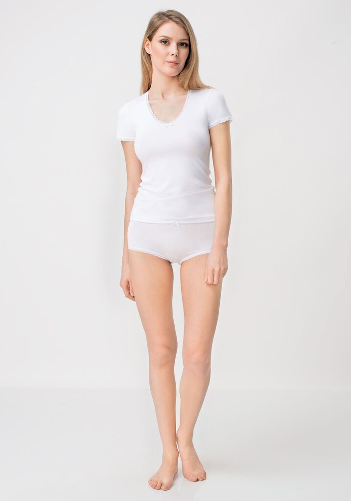 Apatiniai marškinėliai moterims Utenos trikotažas, balti kaina ir informacija | Apatiniai marškinėliai moterims | pigu.lt