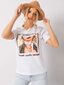 Marškinėliai moterims Madelyn, balti kaina ir informacija | Marškinėliai moterims | pigu.lt