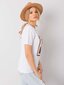 Marškinėliai moterims Madelyn, balti цена и информация | Marškinėliai moterims | pigu.lt
