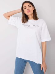 Marškinėliai moterims Riley, balti kaina ir informacija | Marškinėliai moterims | pigu.lt