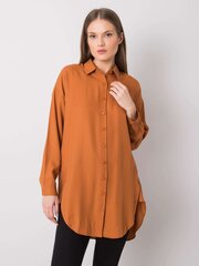 Marškiniai moterims Zuri, rudi kaina ir informacija | Palaidinės, marškiniai moterims | pigu.lt