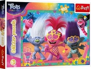 Dėlionė Trefl Trolls, 100 d. kaina ir informacija | Dėlionės (puzzle) | pigu.lt