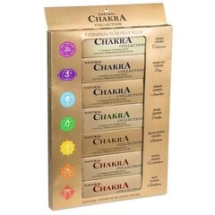 Smilkalų lazdelės Chakra Set 7 Chakra Collection, 15 g kaina ir informacija | Namų kvapai | pigu.lt