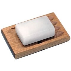 Деревянный держатель для мыла Wellness цена и информация | Набор акскссуаров для ванной | pigu.lt