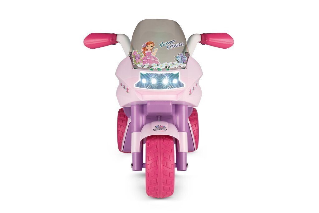 Vaikiškas elektrinis motociklas Peg Perego Flower Princess 6V, rožinis цена и информация | Elektromobiliai vaikams | pigu.lt