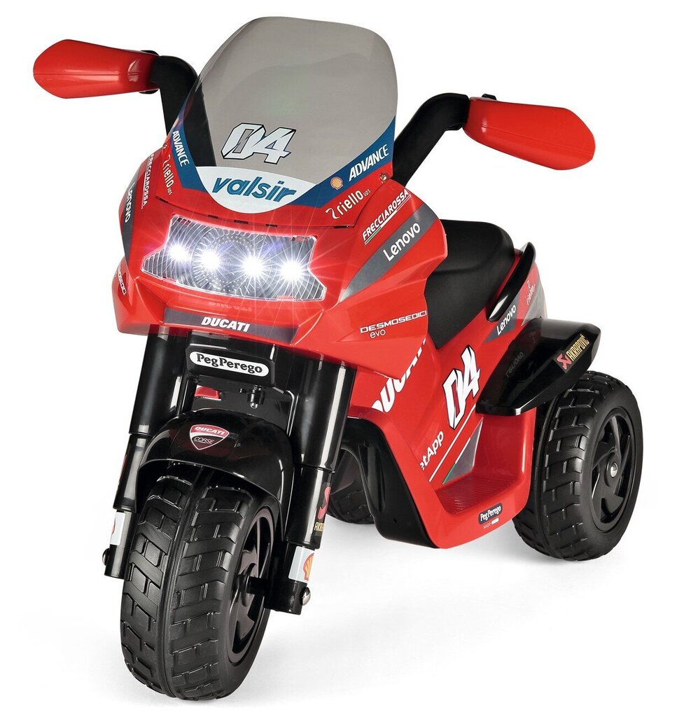 Vaikiškas elektrinis motociklas Peg Perego Ducati Desmosedici EVO 6V, raudonas цена и информация | Elektromobiliai vaikams | pigu.lt