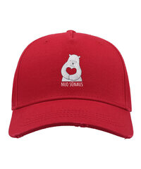 Kepurė vyrams Nuo sūnaus, raudona kaina ir informacija | Vyriški šalikai, kepurės, pirštinės | pigu.lt