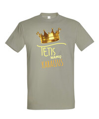 Marškinėliai vyrams Imperial Namų karalius, pilki цена и информация | Мужские футболки | pigu.lt