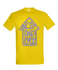 Marškinėliai vyrams Imperial Best Dad Ever, geltoni kaina ir informacija | Vyriški marškinėliai | pigu.lt
