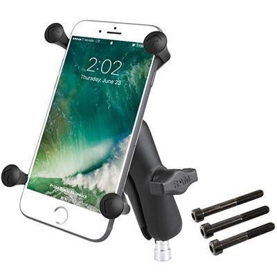 Ram Mounts X-Grip Large Phone Mount with Motorcycle Handlebar Clamp Base kaina ir informacija | Telefono laikikliai | pigu.lt