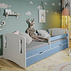 Детская кровать Selsey Mirret, 80x140 см, синяя цена и информация | Детские кровати | pigu.lt