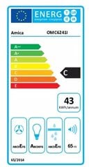 Amica OMC6241I цена и информация | Вытяжки на кухню | pigu.lt