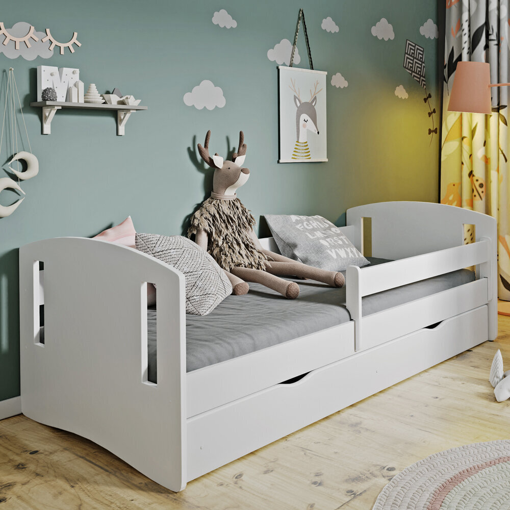 Vaikiška lova Selsey Mirret, 80x160 cm, balta kaina ir informacija | Vaikiškos lovos | pigu.lt