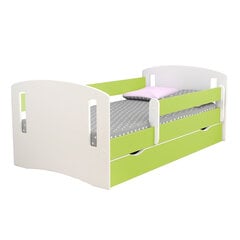 Детская кровать с матрасом Selsey Mirret, 80x140 см, зеленая цена и информация | Детские кровати | pigu.lt
