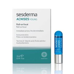 Taškinė priemonė Sesderma Acnises Young, 4 ml kaina ir informacija | Veido prausikliai, valikliai | pigu.lt