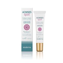 Kremas nuo spuogų ir randų Sesderma Acnises Spot Colour Cream, 15ml цена и информация | Кремы для лица | pigu.lt