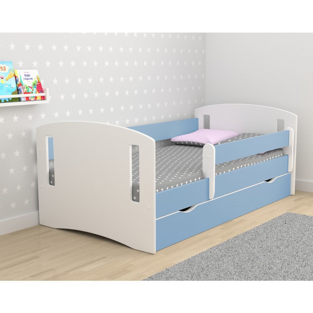 Vaikiška lova su čiužiniu Selsey Mirret, 80x160 cm, mėlyna kaina ir informacija | Vaikiškos lovos | pigu.lt