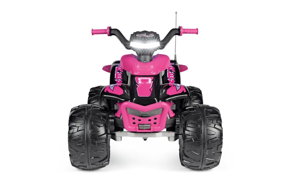 Vaikiškas vienvietis elektrinis keturratis Peg Perego Corral T-Rex 330W Pink 12V, rožinis цена и информация | Elektromobiliai vaikams | pigu.lt