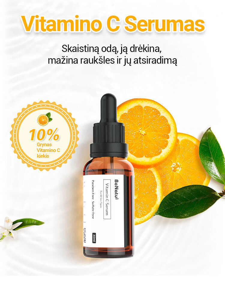 Hialurono Vitamino C Retinolio veido serumų rinkinys kaina ir informacija | Veido aliejai, serumai | pigu.lt