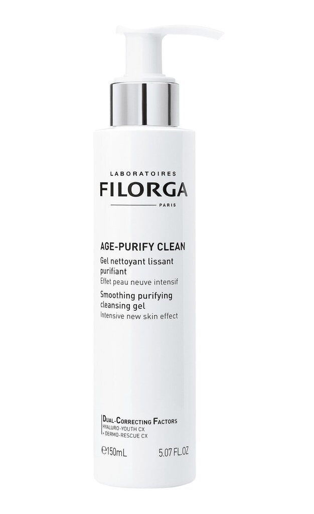 Valomasis gelis Filorga Age-Purify Clean, 150 ml цена и информация | Veido prausikliai, valikliai | pigu.lt